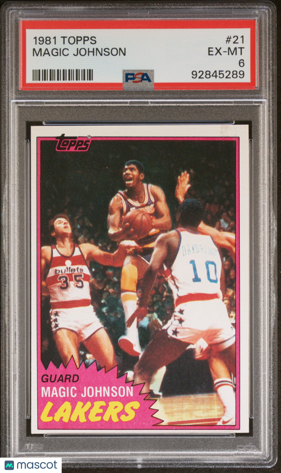 1981 Topps Magic Johnson #21 PSA 6