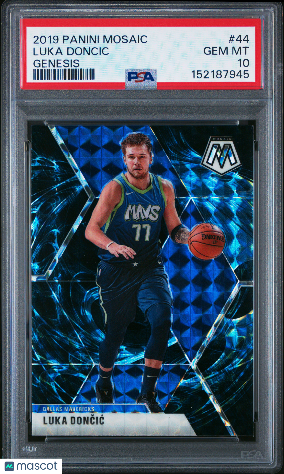 2019 Panini Mosaic Basketball Luka Doncic #44 Genesis PSA 10