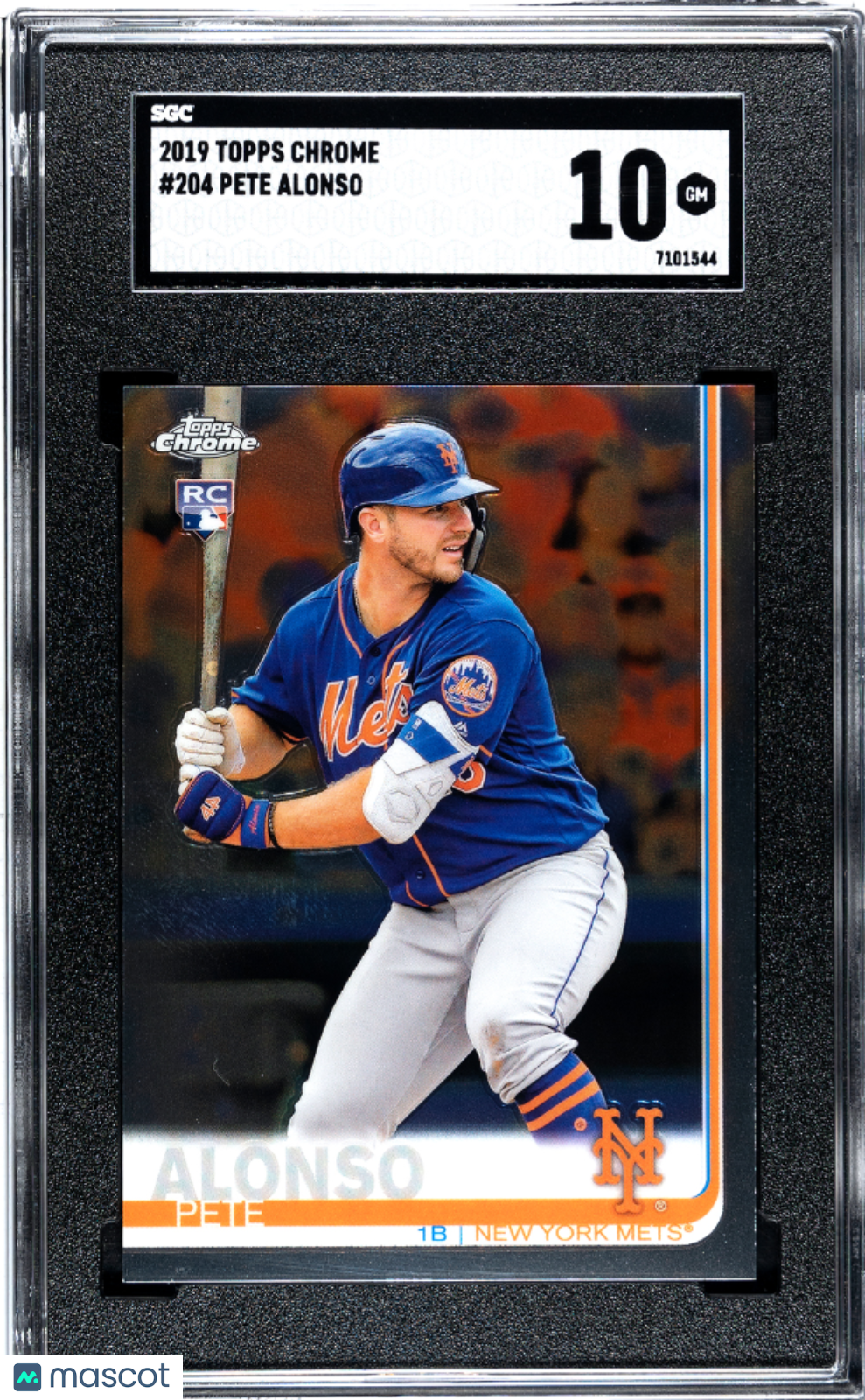 2019 Topps Chrome Pete Alonso #204 SGC 10