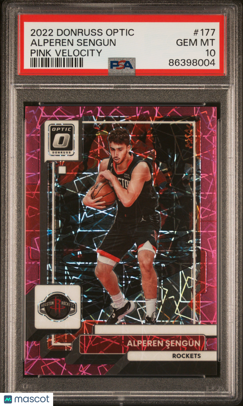 2022 Panini Donruss Optic Alperen Sengun #177 Pink Velocity PSA 10