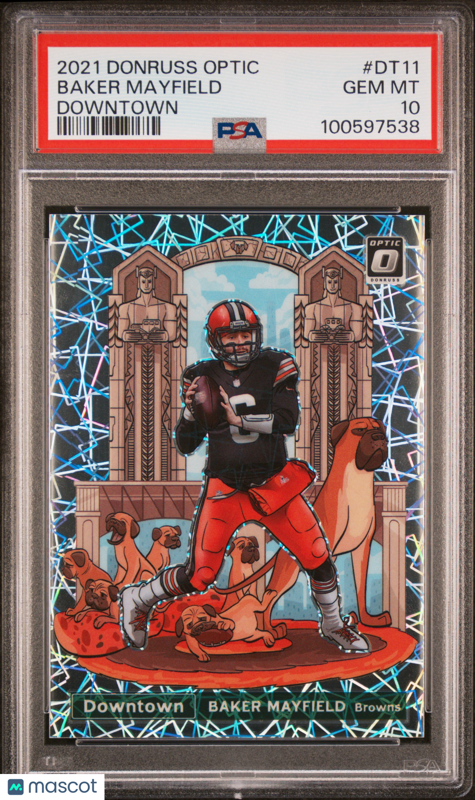 2021 Panini Donruss Optic Downtown Football Baker Mayfield #DT11 PSA 10