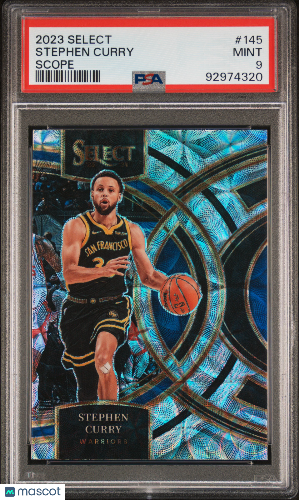 2023 Panini Select Stephen Curry #145 Scope PSA 9