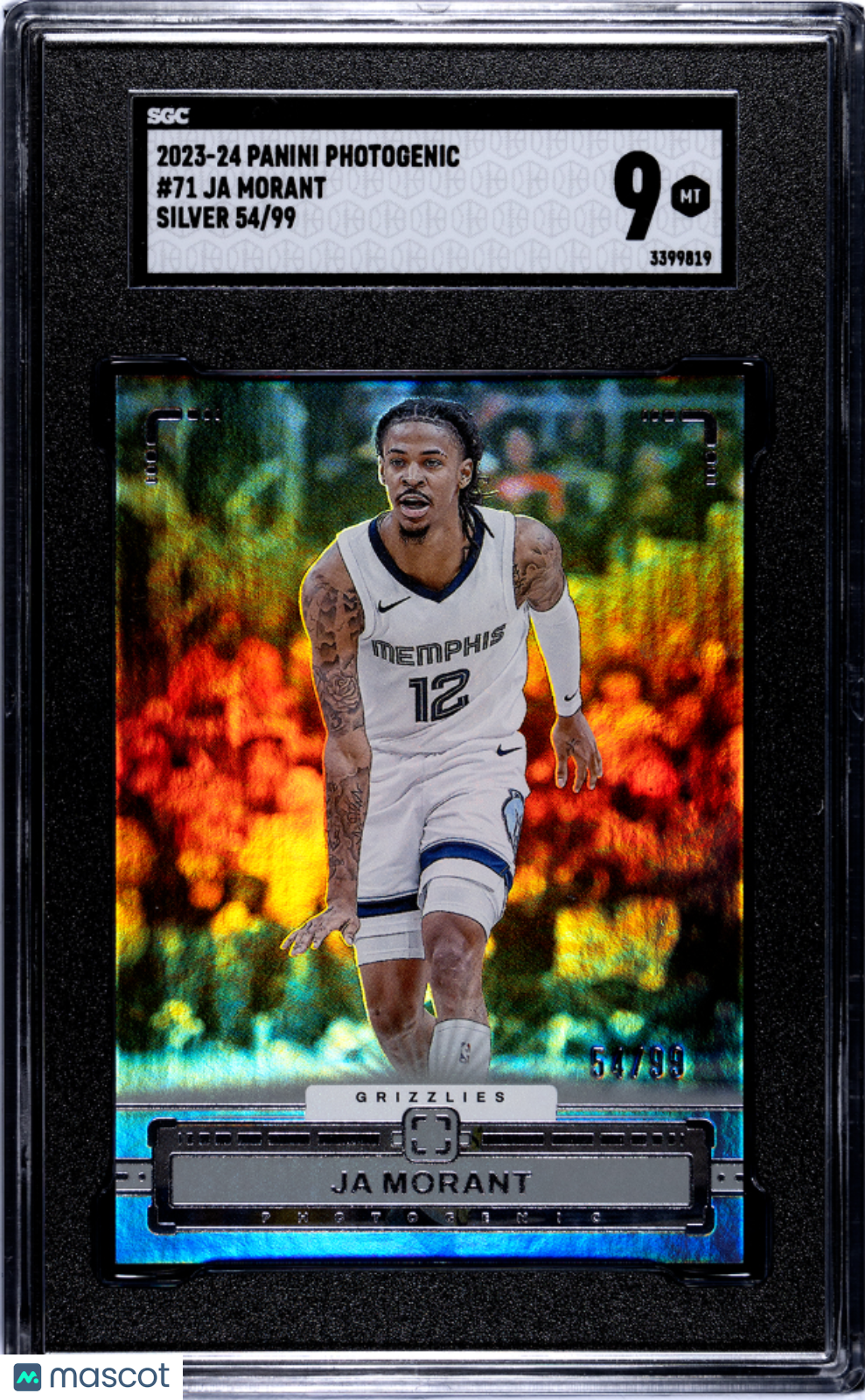 2023-24 Panini Photogenic Ja Morant #71 Silver SGC 9