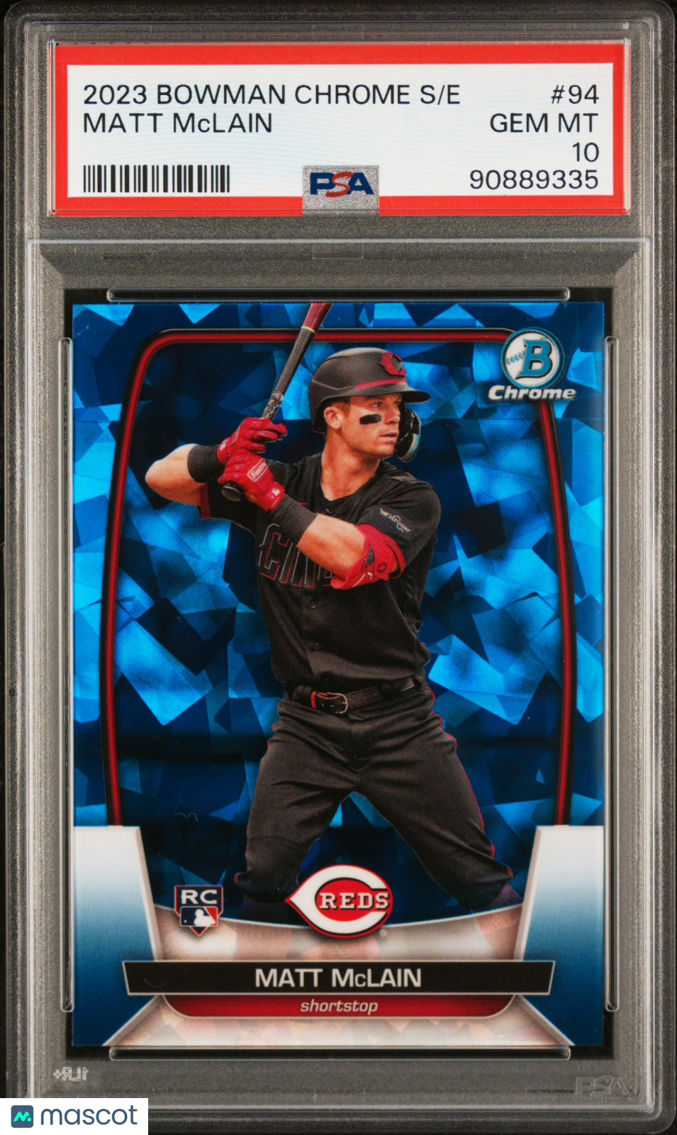 2023 Bowman Chrome Sapphire Edition Matt Mclain #94 PSA 10