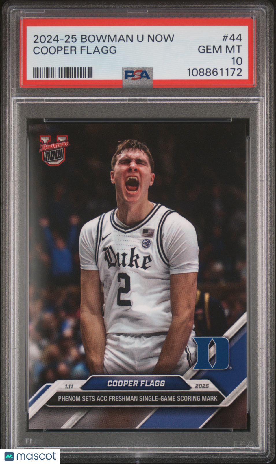 2024 Bowman U Now Basketball Cooper Flagg #44 PSA 10