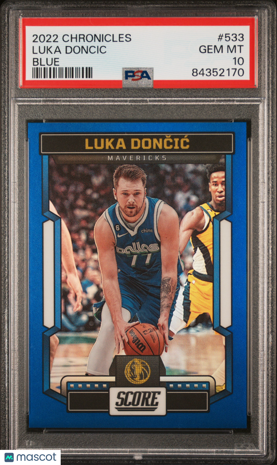 2022 Panini Chronicles Luka Doncic #533 Blue PSA 10