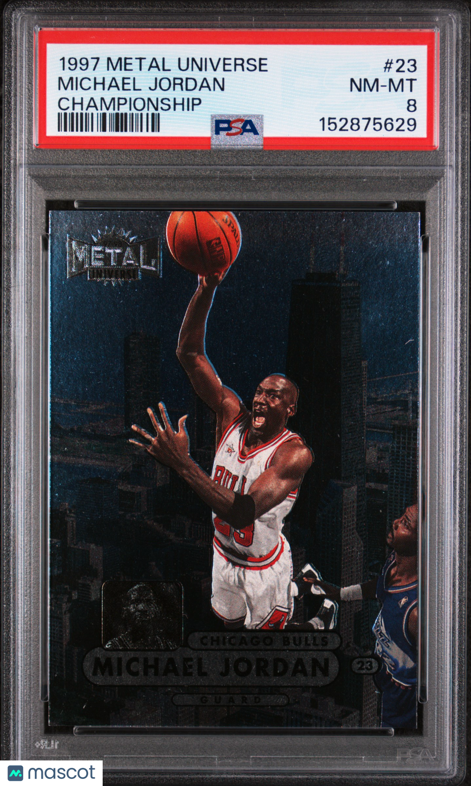 1997 Metal Universe Championship Basketball Michael Jordan #23 PSA 8