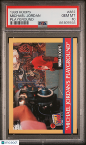 image 1990 Hoops Michael Jordan #382 Playground PSA 10