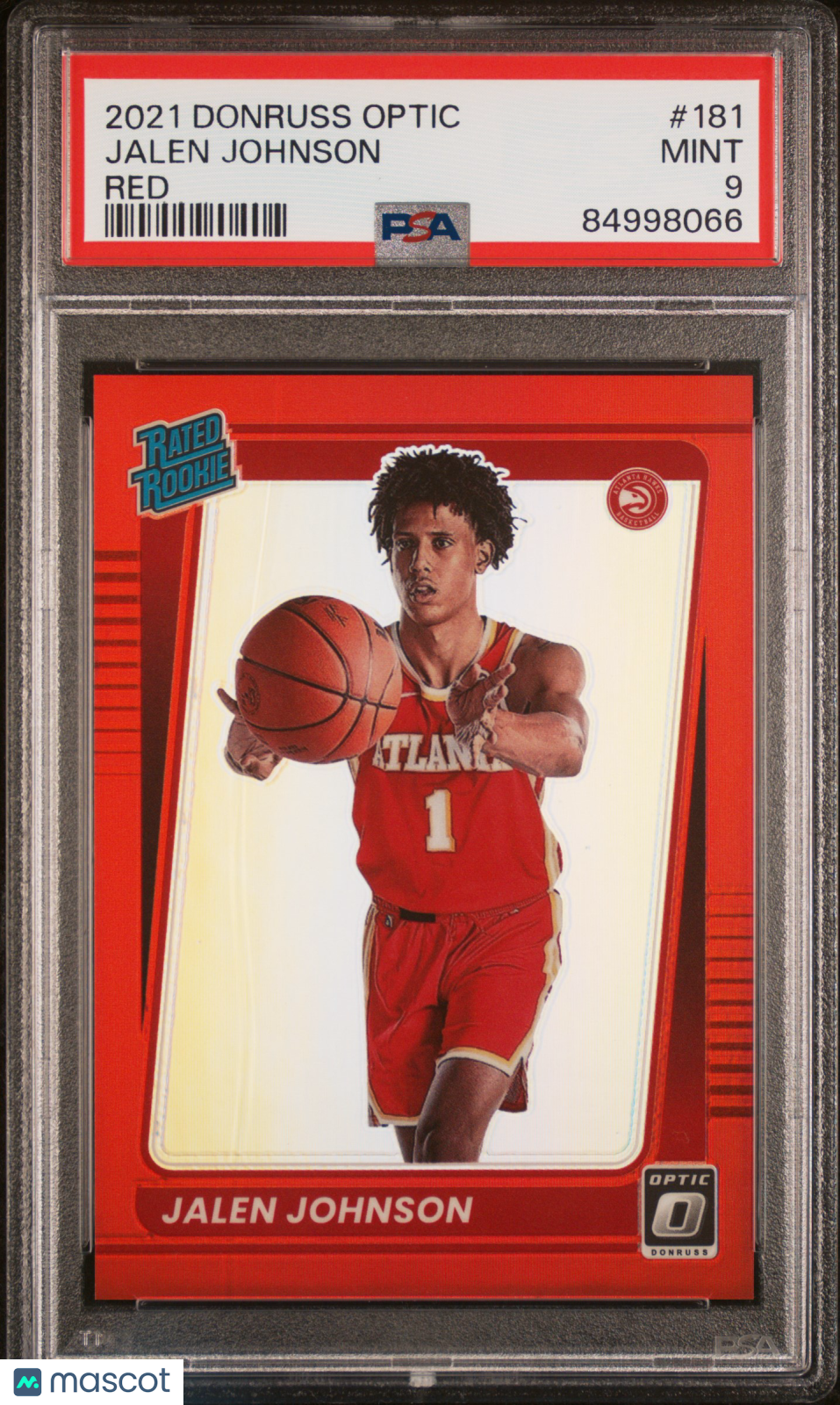 2021 Panini Donruss Optic Jalen Johnson #181 Red PSA 9