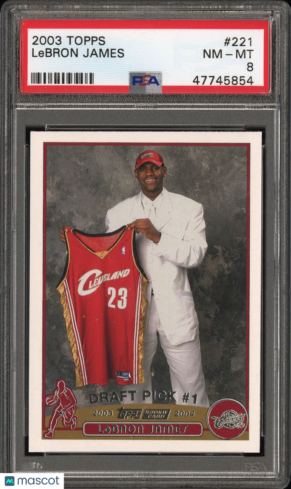 2003 Topps LeBron James #221 PSA 8