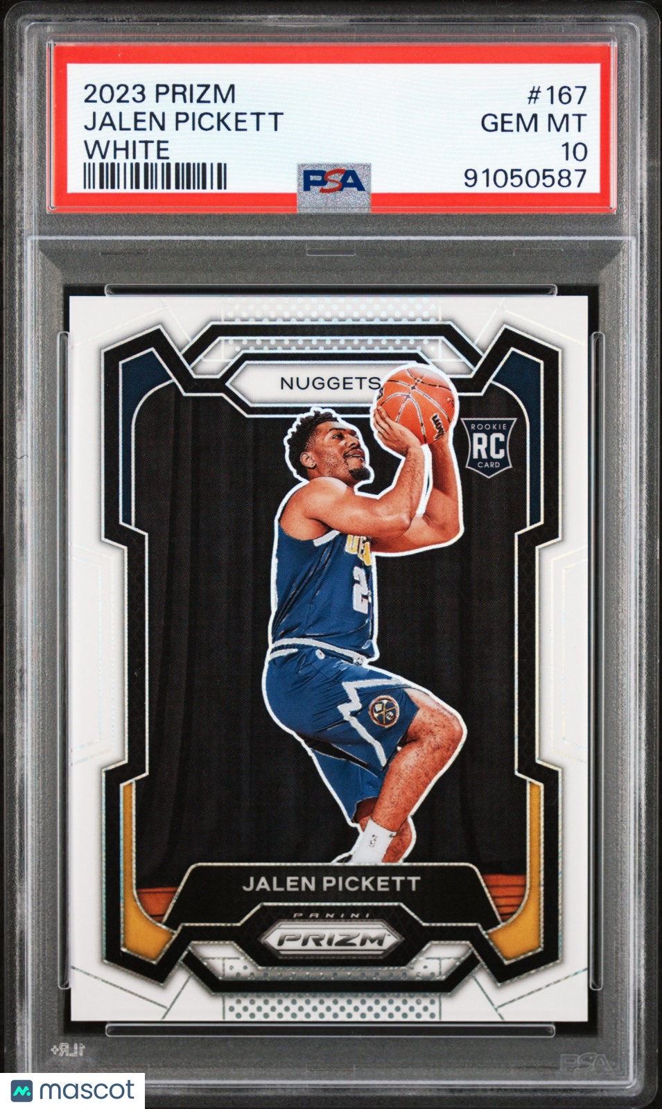 2023 Panini Prizm Jalen Pickett #167 White Prizm PSA 10