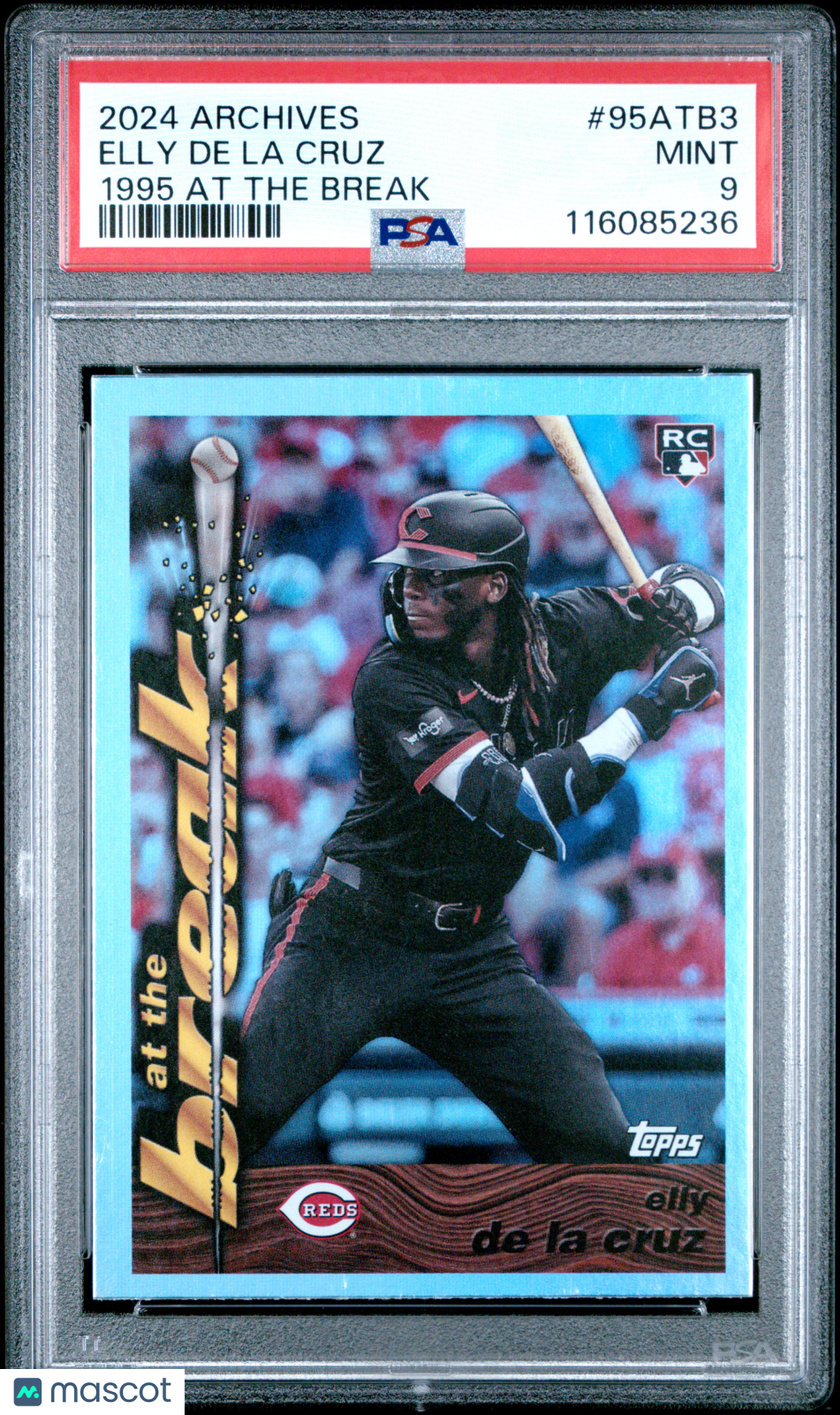 2024 Topps Archives 1995 At The Break Baseball Elly De La Cruz #95ATB3 PSA 9
