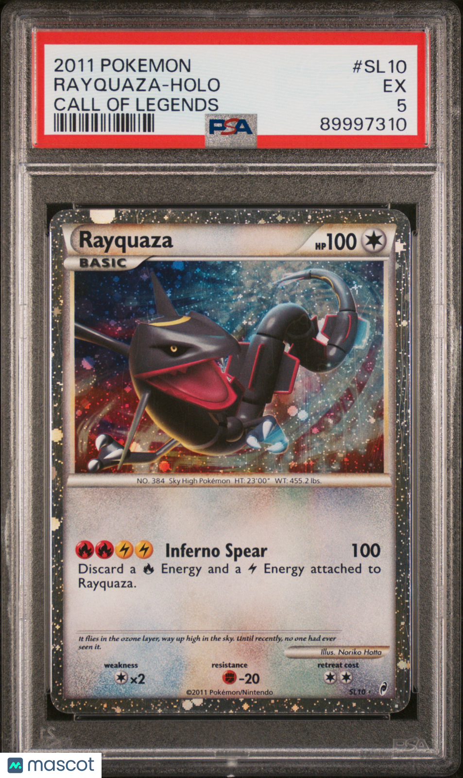 2011 Pokemon Call Of Legends Rayquaza #SL10 Call Of Legends PSA 5