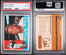 1952 Topps Willie Mays Signed Autographed RP RC Baseball Card BGS