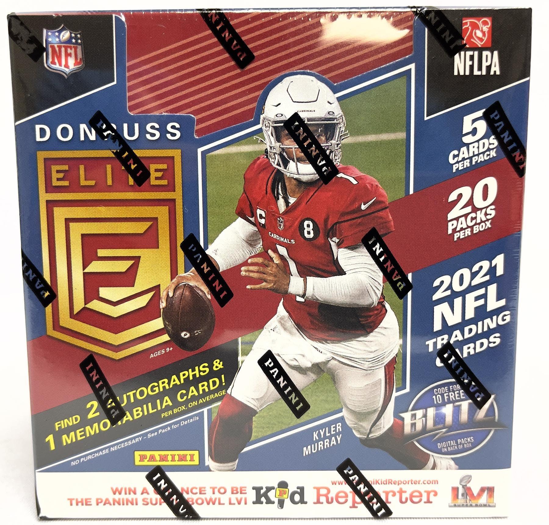 2021 Panini Donruss Elite Football Hobby Box BLEECKER TRADING