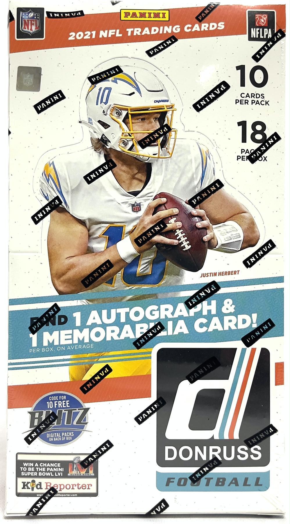 2021 Panini Donruss Football Hobby Box Trading Card & Memorabilia