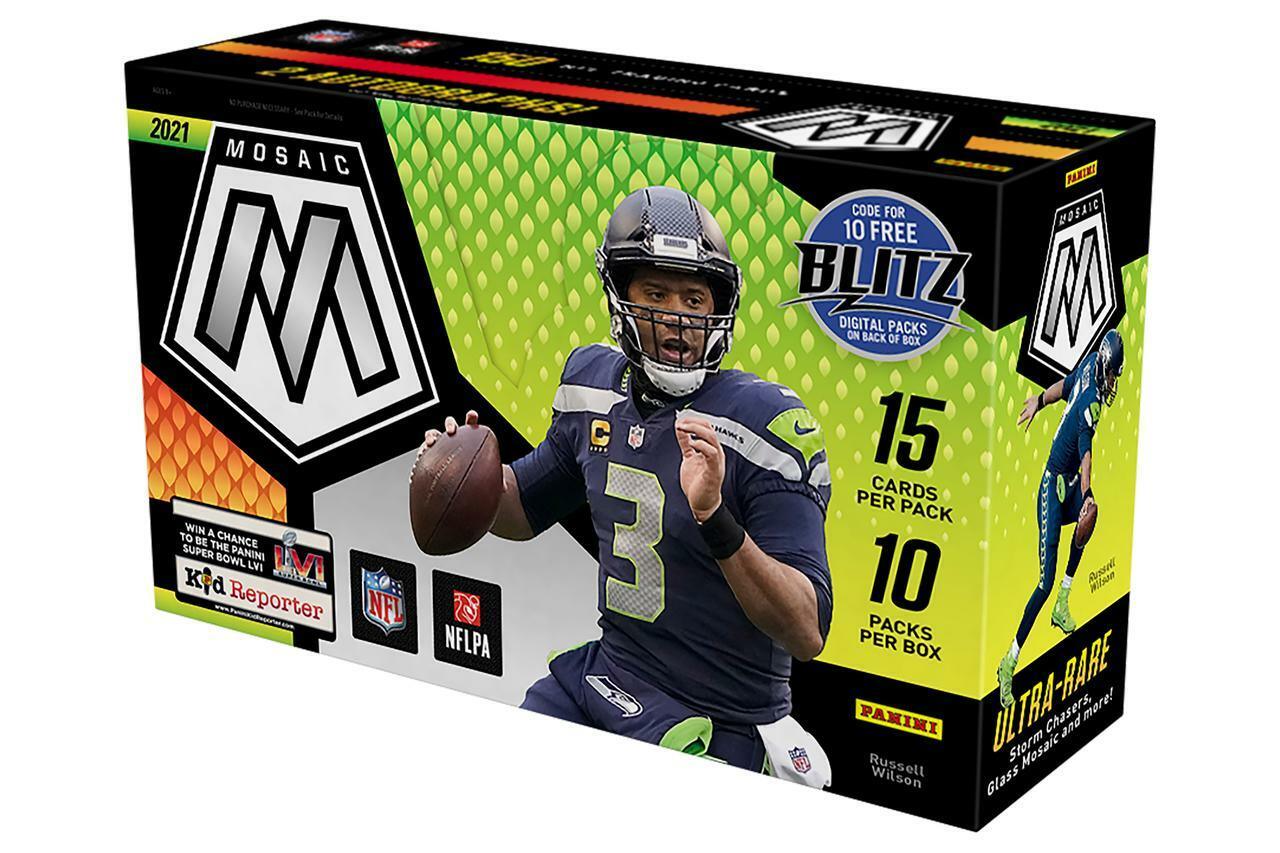 2021 Panini Mosaic Football Hobby Box - BLEECKER TRADING