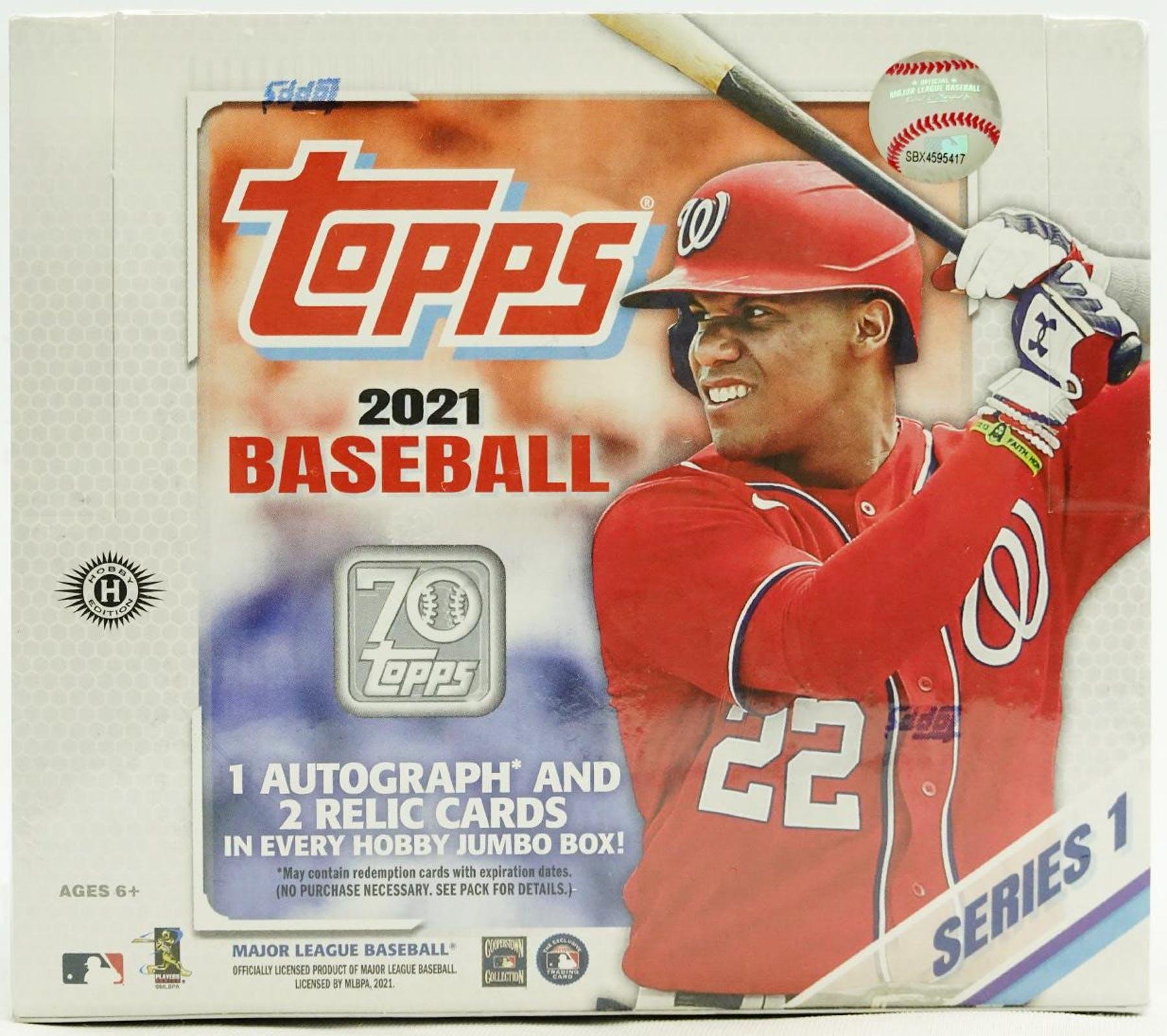 2021 Topps Series 1 Baseball Hobby Jumbo Box - BLEECKER TRADING