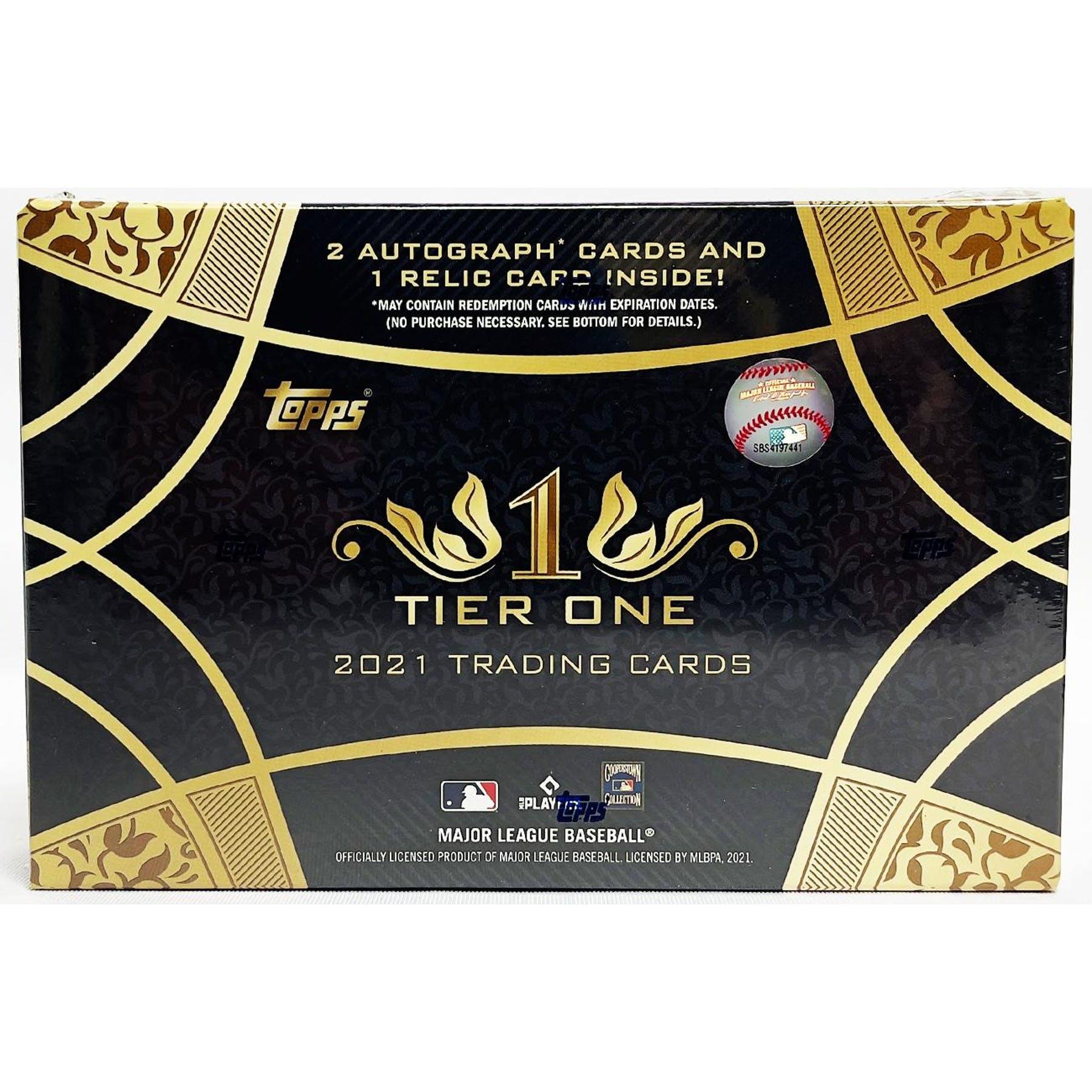 2021 Topps Tier 1 Baseball Hobby Box - BLEECKER TRADING