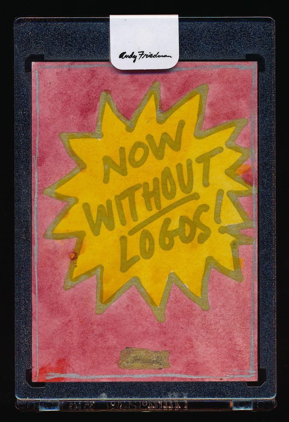 Andy Friedman Signed "Now Without Logos" - Pink Trading Card & Memorabilia