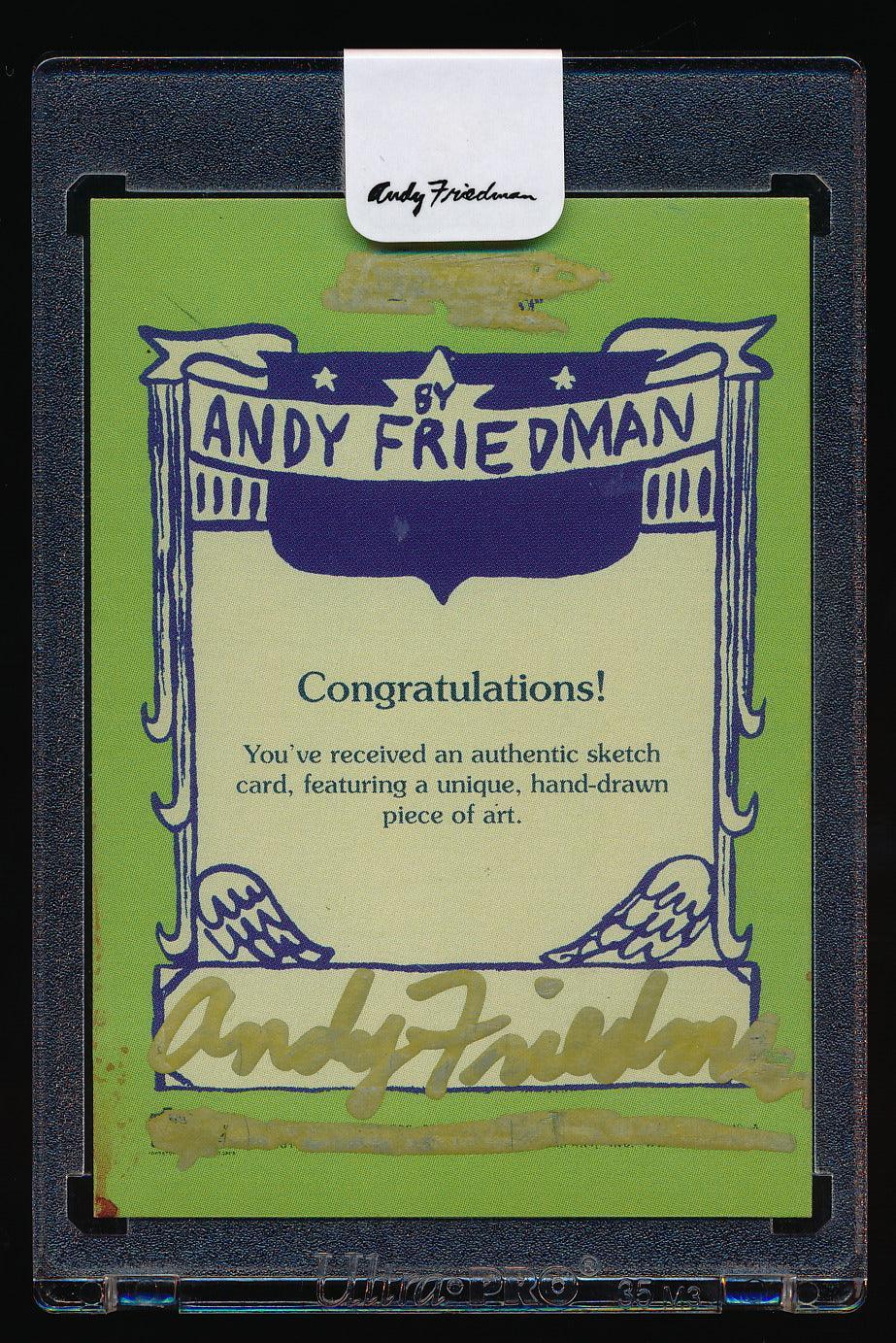 Andy Friedman Signed "Now Without Logos" - Pink Trading Card & Memorabilia