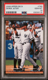 image 2008 Upper Deck #780 Derek Jeter Yankees HOF PSA 10 (118)