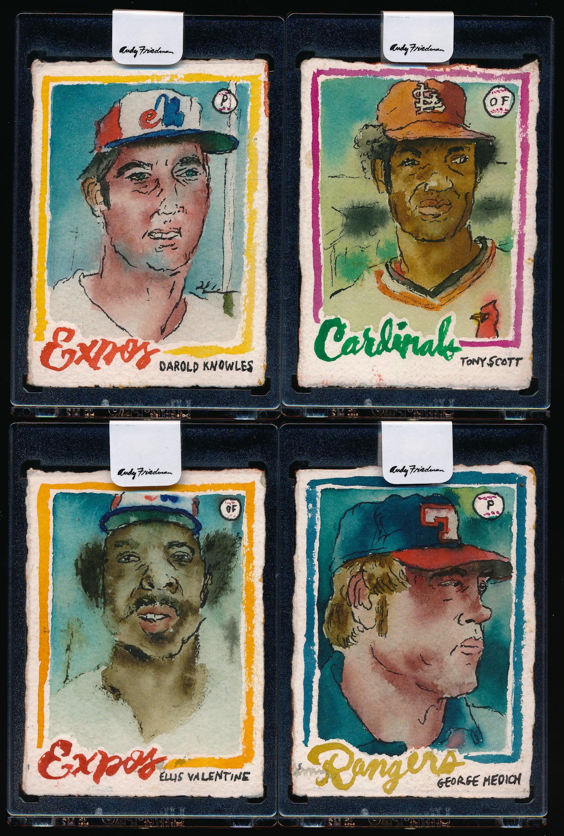 Andy Friedman 1/1 Faces of '78 Complete 40-Card Set Trading Card & Memorabilia