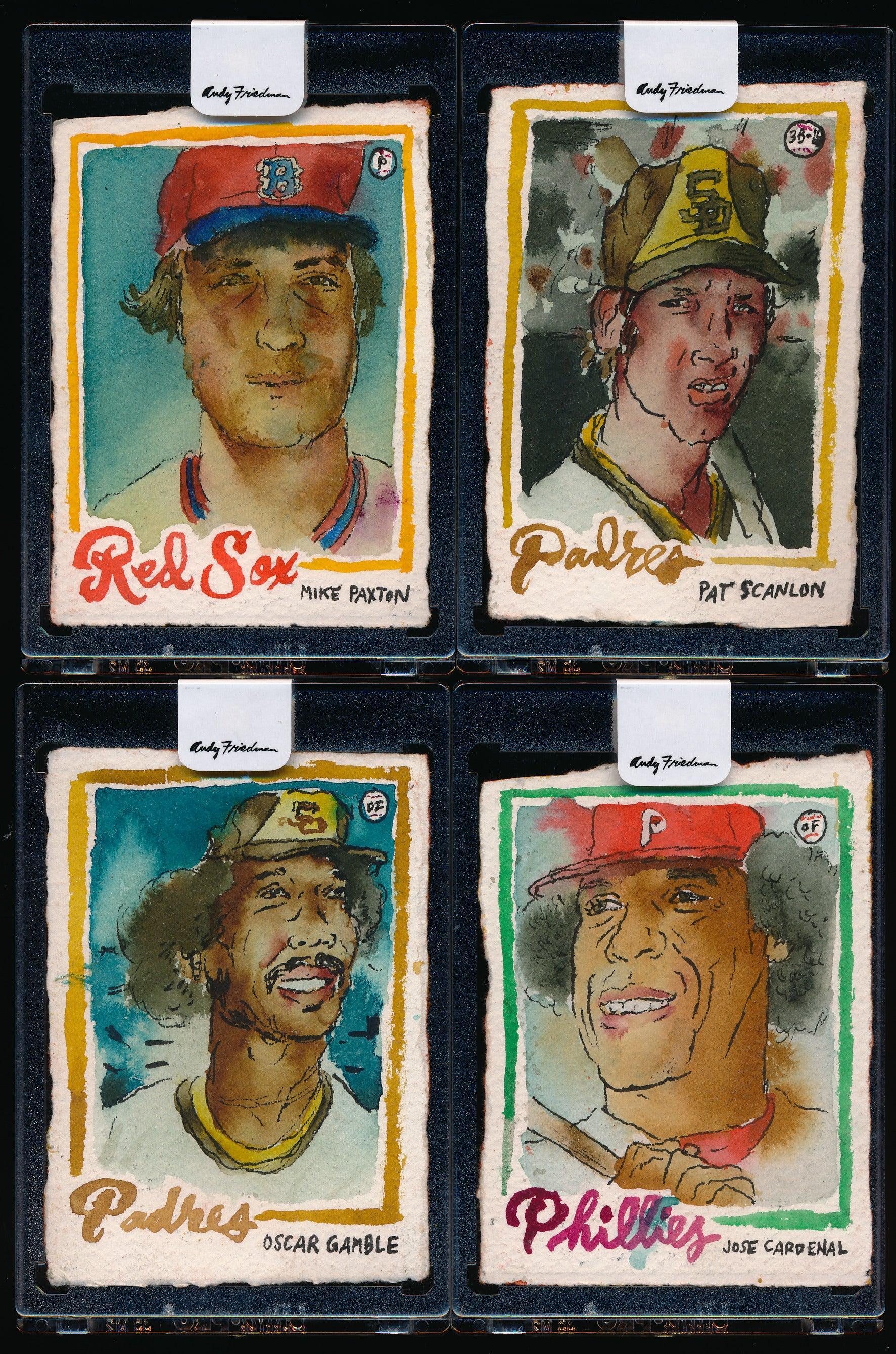 Andy Friedman 1/1 Faces of '78 Complete 40-Card Set Trading Card & Memorabilia