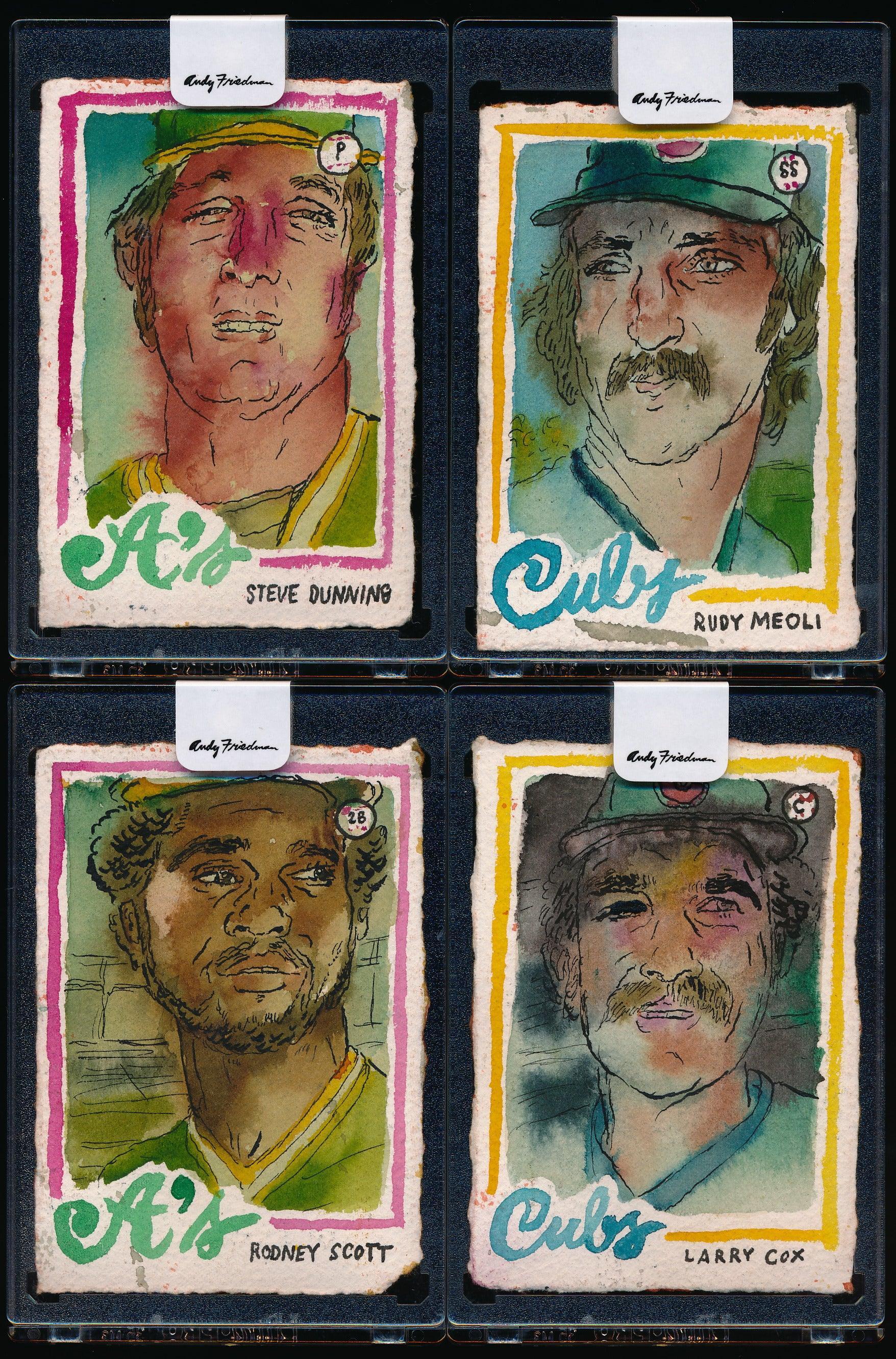 Andy Friedman 1/1 Faces of '78 Complete 40-Card Set Trading Card & Memorabilia