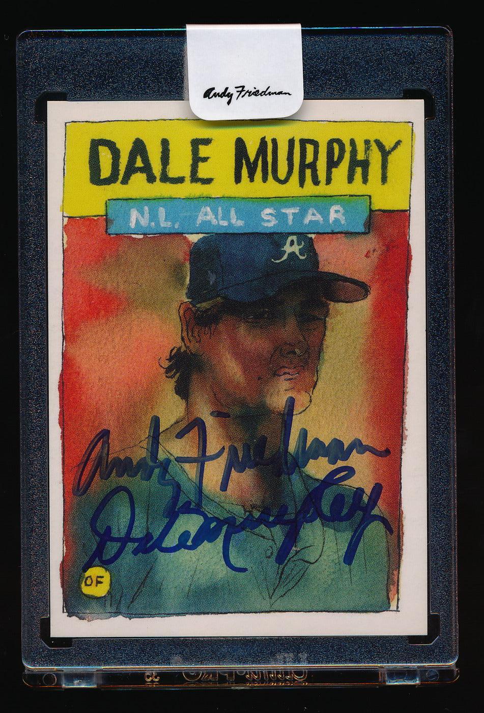 Andy Friedman 2021 Topps Spotlight70 “Dale Murphy/Andy Friedman” Dual Autograph Trading Card & Memorabilia