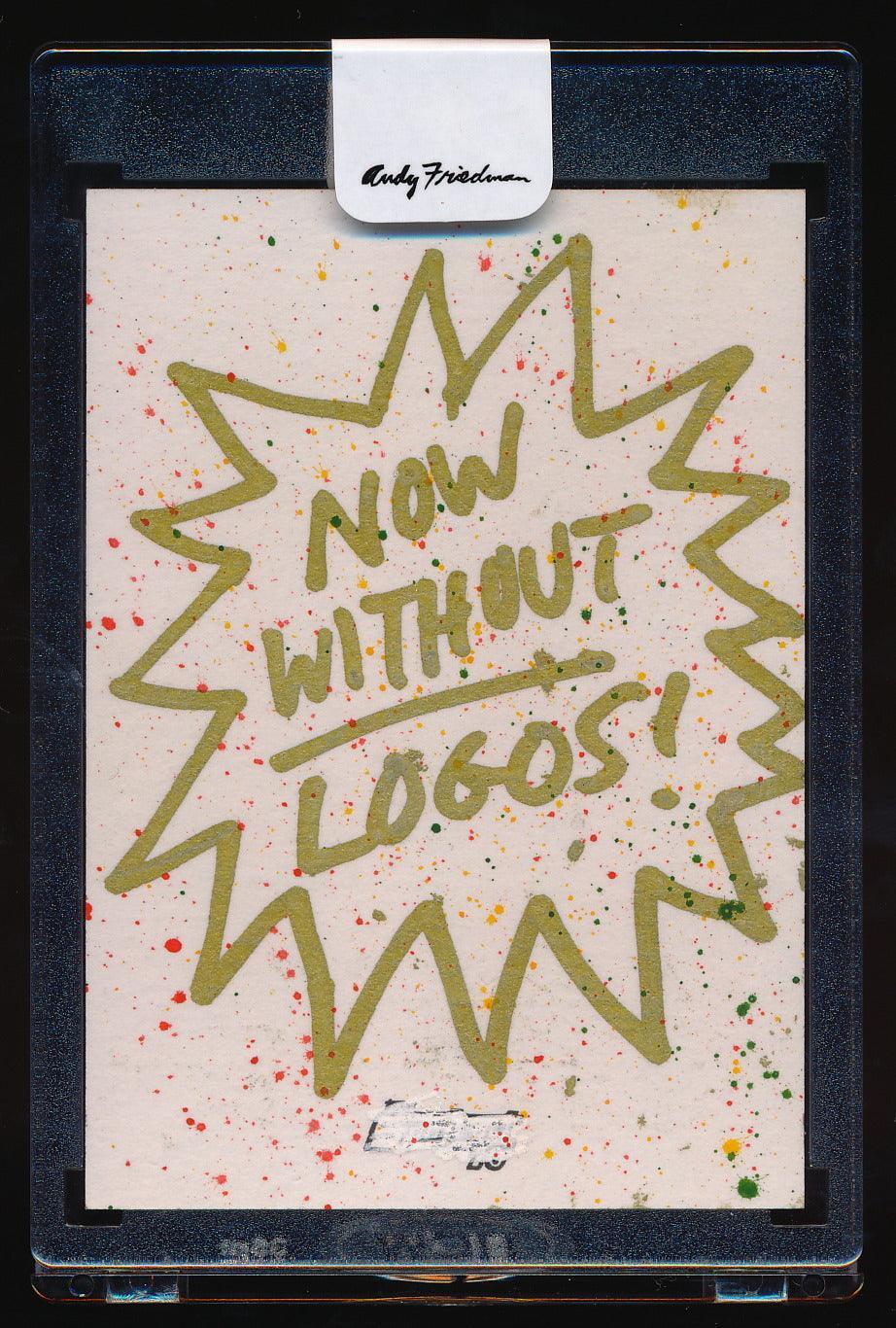 Andy Friedman Signed "Now Without Logos" - White Trading Card & Memorabilia