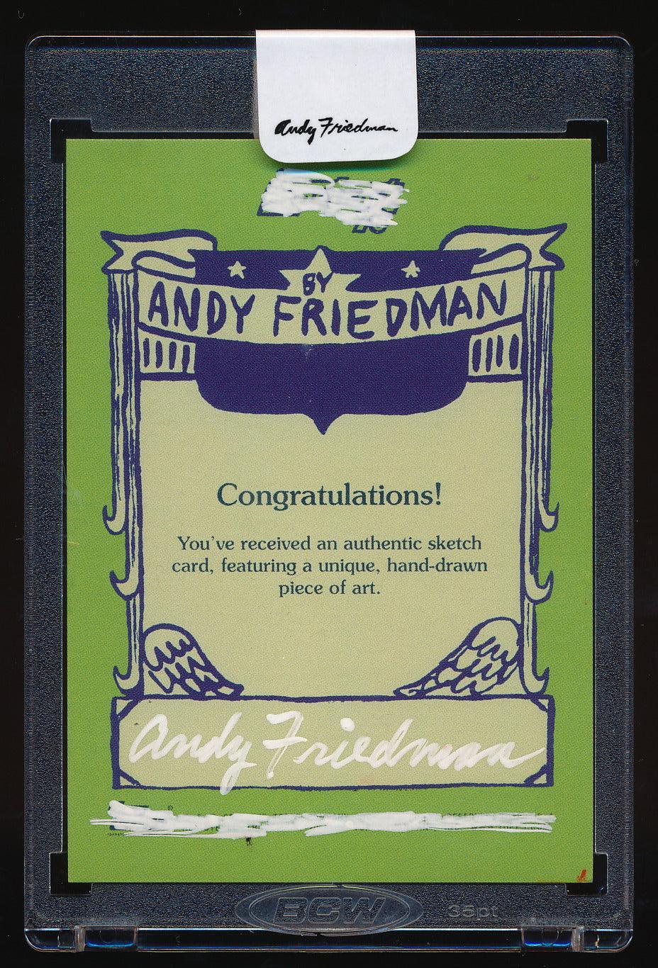 Andy Friedman Signed "Now Without Logos" - White Trading Card & Memorabilia