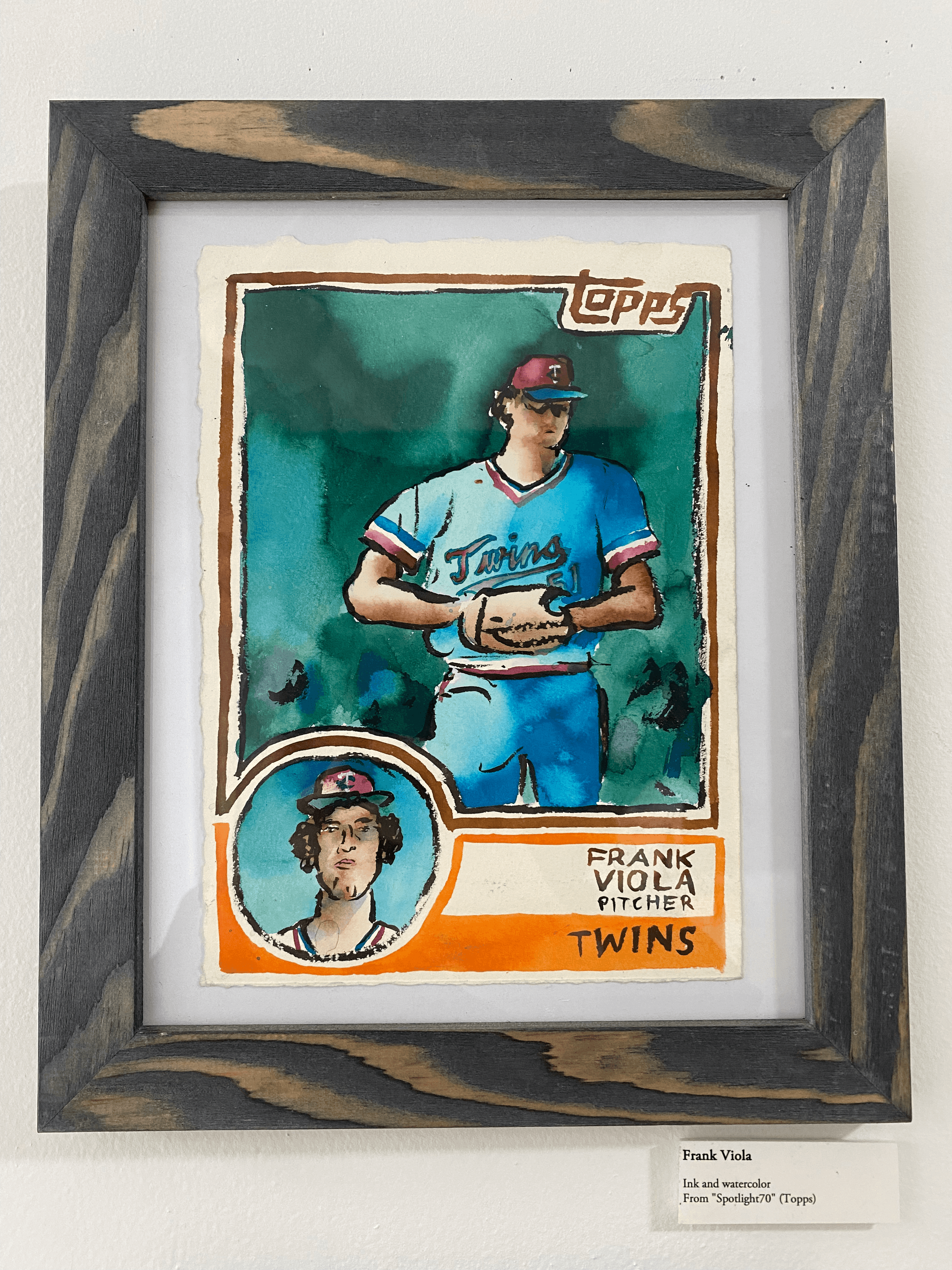 Frank Viola Original 1/1 “Spotlight70” Art Trading Card & Memorabilia