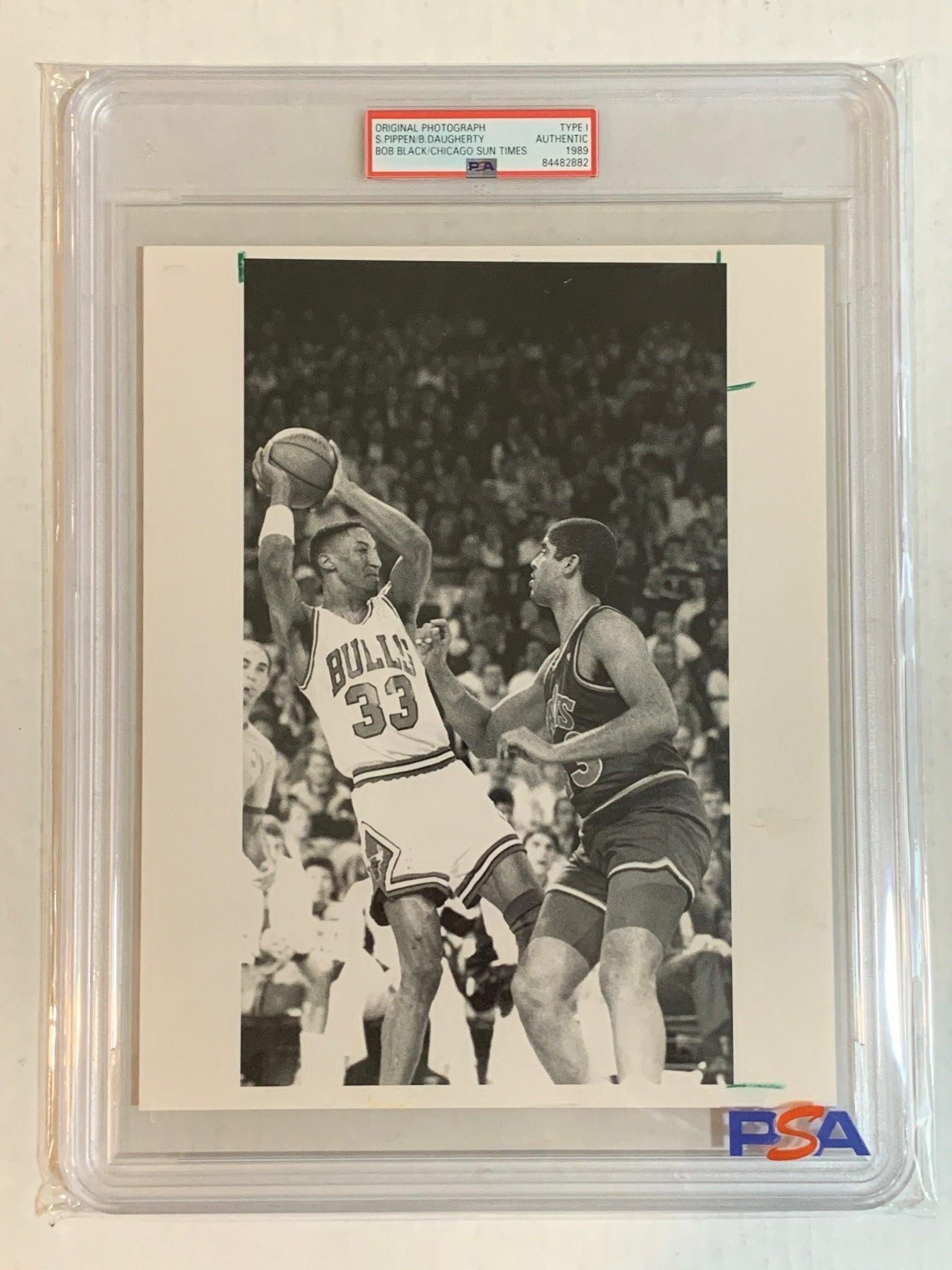 Scottie Pippen Brad Daugherty 1989 Original Photograph Trading Card & Memorabilia